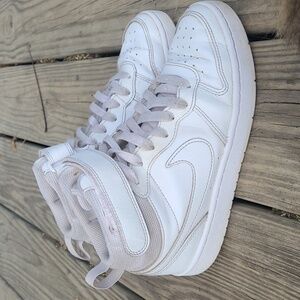 Nike Court Borough Mid 2 white shoes
